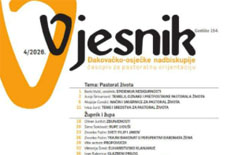 Front cover of Vjesnik magazine, with a large orange V logo on the left and a contents list on the right.